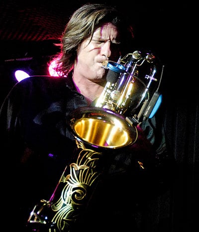 Chuck Hansen on the Baritone Sax