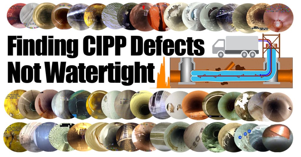 CIPP defects with CCTV